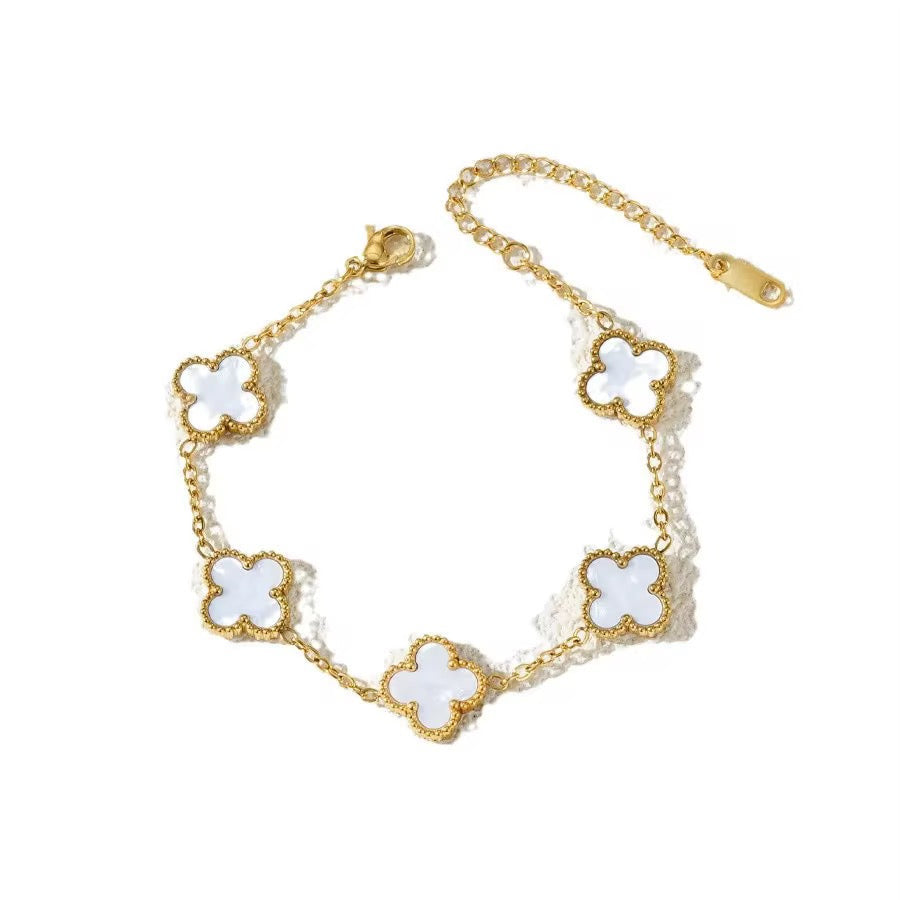 Trebol | Acero Inoxidable Chapada en Oro 18K doble cara