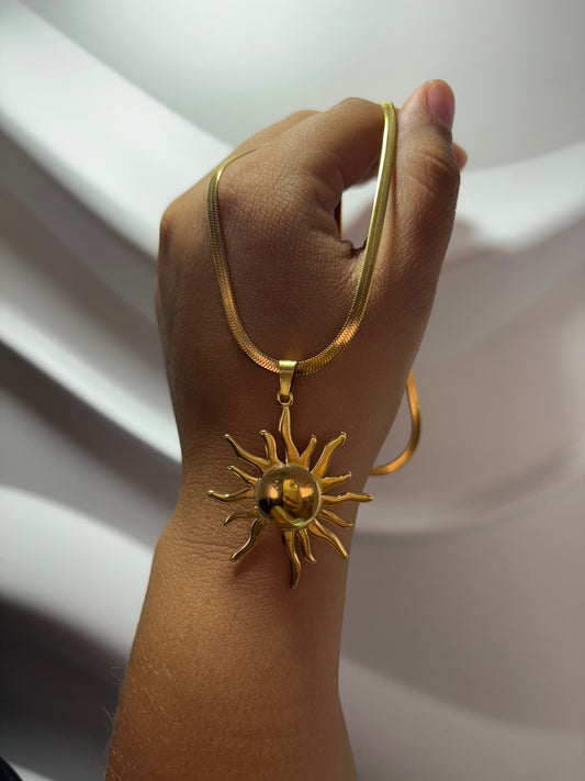 Sol metálico  |SKINNY SNAKE CHAIN