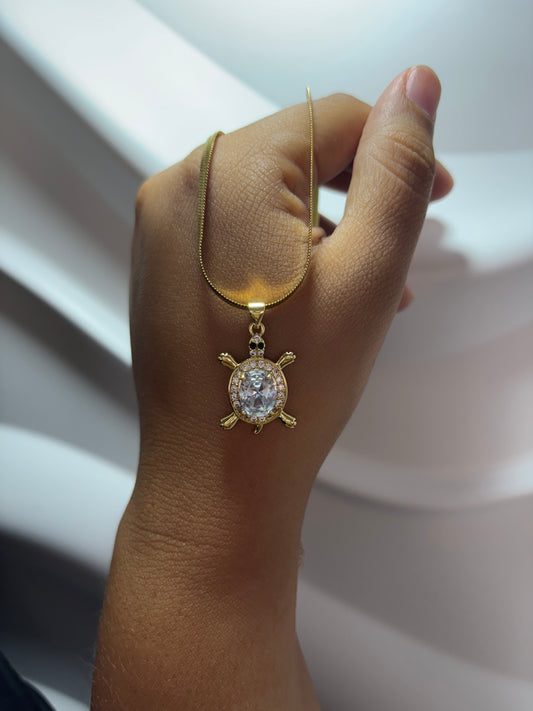 Tortuga de Dianante |SKINNY SNAKE CHAIN